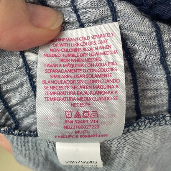 NWT No Boundaries Navy Blue Smocked Tank/Cami w/White Stars - Size XXL (19) Jr. - Picture 12 of 14